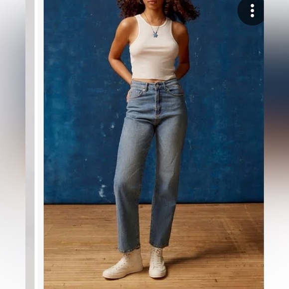 Urban Outfitters Stretchy Cowboy Light Wash Denim Jeans Size 34 New MSRP $69 - Picture 1 of 9